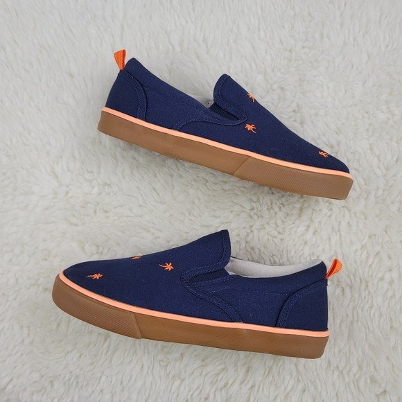 Gap Kids Embroidered Palm Trees Canvas Slip On Shoes Sz 12 - Picture 5 of 12